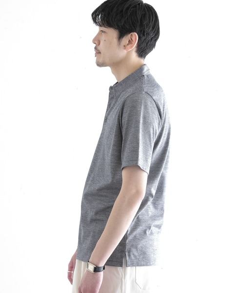URBAN RESEARCH ROSSO MEN（アーバンリサーチロッソメン）の「メリノウールポロシャツ（ポロシャツ・メンズ・ネイビー/カーキ/グレー・MEDIUM/X-LARGE/SMALL/LARGE）」の15枚目の写真