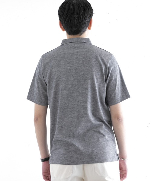 URBAN RESEARCH ROSSO MEN（アーバンリサーチロッソメン）の「メリノウールポロシャツ（ポロシャツ・メンズ・ネイビー/カーキ/グレー・MEDIUM/X-LARGE/SMALL/LARGE）」の16枚目の写真