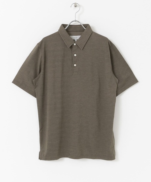 URBAN RESEARCH ROSSO MEN（アーバンリサーチロッソメン）の「メリノウールポロシャツ（ポロシャツ・メンズ・ネイビー/カーキ/グレー・MEDIUM/X-LARGE/SMALL/LARGE）」の18枚目の写真