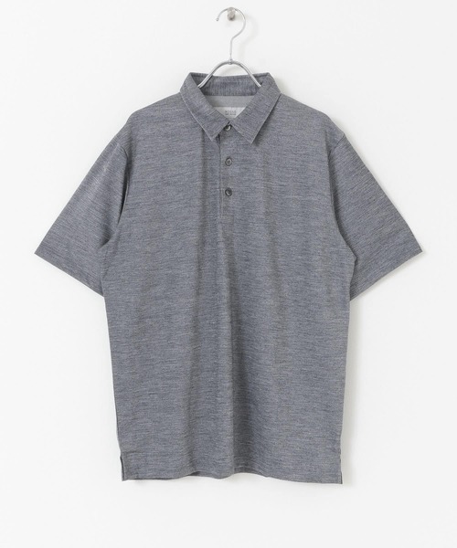 URBAN RESEARCH ROSSO MEN（アーバンリサーチロッソメン）の「メリノウールポロシャツ（ポロシャツ・メンズ・ネイビー/カーキ/グレー・MEDIUM/X-LARGE/SMALL/LARGE）」の19枚目の写真