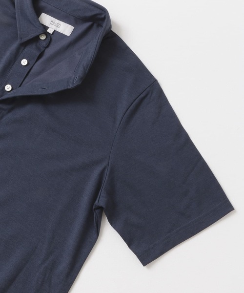 URBAN RESEARCH ROSSO MEN（アーバンリサーチロッソメン）の「メリノウールポロシャツ（ポロシャツ・メンズ・ネイビー/カーキ/グレー・MEDIUM/X-LARGE/SMALL/LARGE）」の21枚目の写真