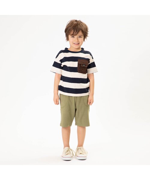 F.O.KIDS(エフオーキッズ)の「デイリーハーフパンツ 5分丈(その他パンツ・キッズ・ブルー/チャコール/マスタード/グレー/カーキ・110/140/80/90/100/95/130/120)」の12枚目の写真