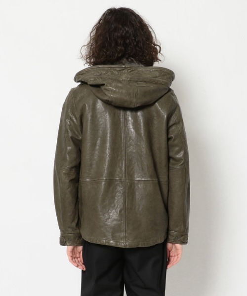 NCB neat caprice brand(エヌシービーニートカプリスブランド)の「NCB neat caprice brand(エヌシービーニートカプリスブランド) シープシェルパーカー(ブルゾン・メンズ・ブラック/オリーブ・LARGE/SMALL/MEDIUM)」の5枚目の写真