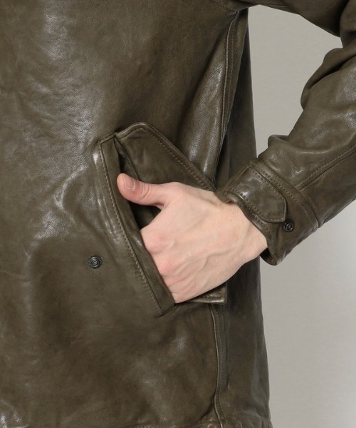 NCB neat caprice brand(エヌシービーニートカプリスブランド)の「NCB neat caprice brand(エヌシービーニートカプリスブランド) シープシェルパーカー(ブルゾン・メンズ・ブラック/オリーブ・LARGE/SMALL/MEDIUM)」の8枚目の写真