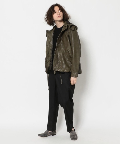 NCB neat caprice brand(エヌシービーニートカプリスブランド)の「NCB neat caprice brand(エヌシービーニートカプリスブランド) シープシェルパーカー(ブルゾン・メンズ・ブラック/オリーブ・LARGE/SMALL/MEDIUM)」の12枚目の写真