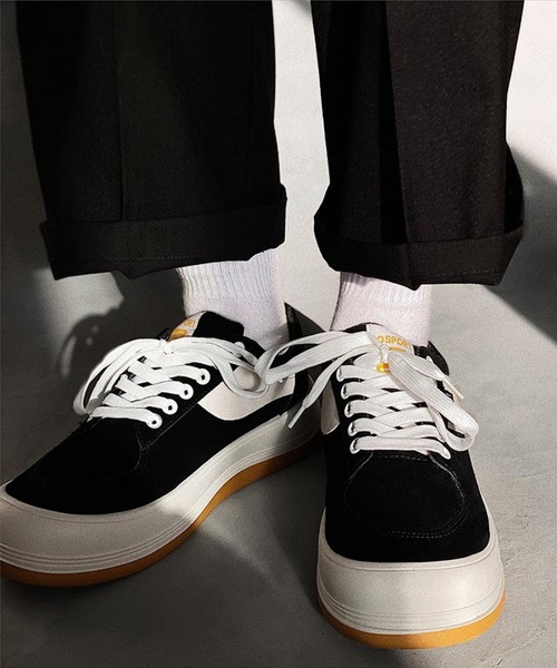 aimoha(アイモハ)の「厚底カジュアルシューズ(スニーカー・メンズ・ブラック/グリーン・26.0cm/25.0cm/26.5cm/27.0cm/25.5cm)」の5枚目の写真