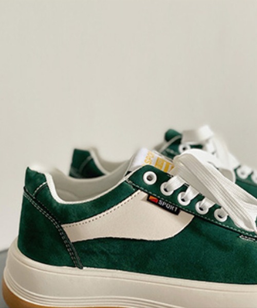 aimoha(アイモハ)の「厚底カジュアルシューズ(スニーカー・メンズ・ブラック/グリーン・26.0cm/25.0cm/26.5cm/27.0cm/25.5cm)」の8枚目の写真