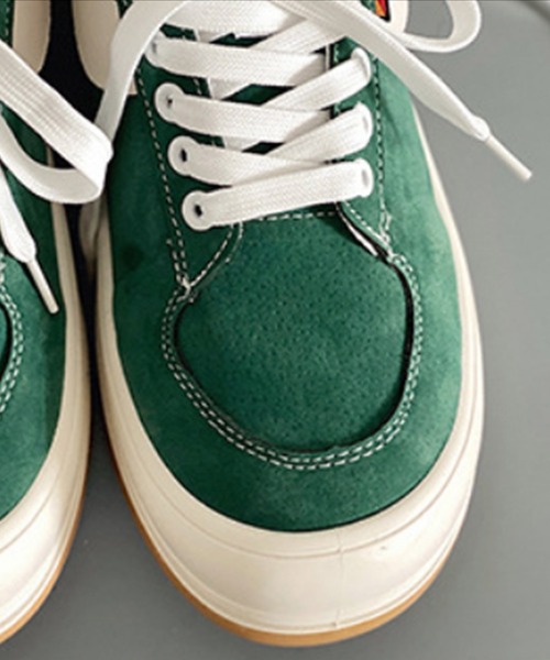 aimoha(アイモハ)の「厚底カジュアルシューズ(スニーカー・メンズ・ブラック/グリーン・26.0cm/25.0cm/26.5cm/27.0cm/25.5cm)」の10枚目の写真