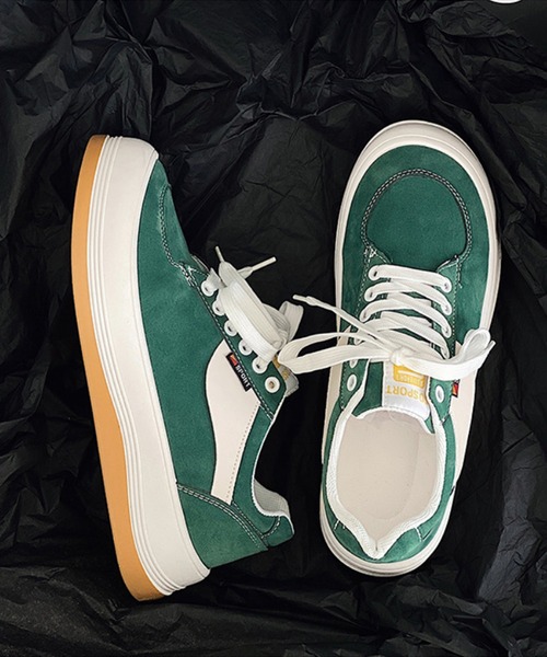 aimoha(アイモハ)の「厚底カジュアルシューズ(スニーカー・メンズ・ブラック/グリーン・26.0cm/25.0cm/26.5cm/27.0cm/25.5cm)」の20枚目の写真