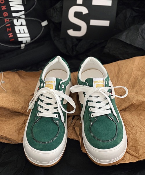 aimoha(アイモハ)の「厚底カジュアルシューズ(スニーカー・メンズ・ブラック/グリーン・26.0cm/25.0cm/26.5cm/27.0cm/25.5cm)」の21枚目の写真