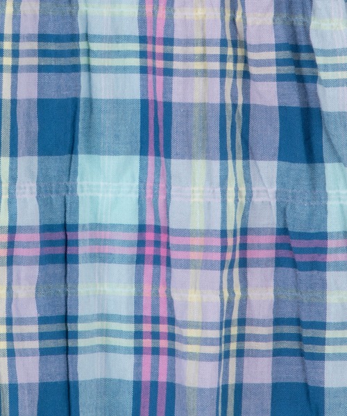 KP（ケーピー）の「シャーリングチェックワンピース(100-130cm)（ワンピース・キッズ・ブルー系その他/オレンジ・130cm/100cm/120cm/110cm）」の9枚目の写真