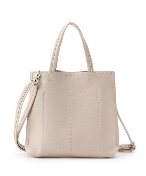 SHOO・LA・RUE（シューラルー）の「◆一枚革風ハトメショルダー（ショルダーバッグ・レディース・ブラック/ナチュラル/ブラウン系・00）」の6枚目の写真