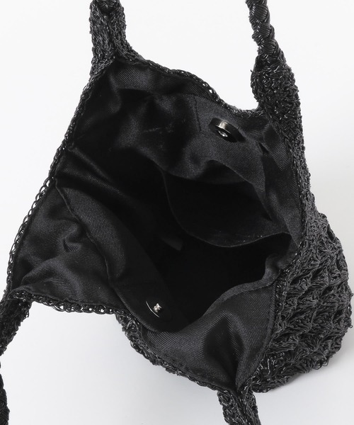 RODE SKO（ロデスコ）の「FEDY 編み込みくりてバッグ（ハンドバッグ・レディース・シルバー/ブラック/ブラウン・ONE）」の12枚目の写真