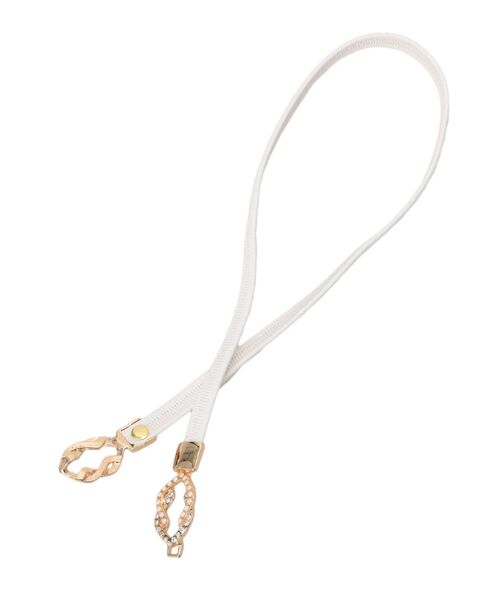 RESEXXY（リゼクシー）の「ビジューモチーフゴムベルト（ベルト・レディース・ホワイト/ブラック/ベージュ・FREE）」の8枚目の写真