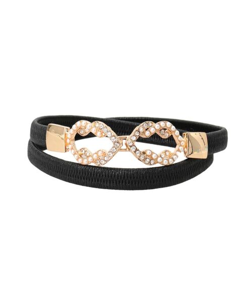 RESEXXY（リゼクシー）の「ビジューモチーフゴムベルト（ベルト・レディース・ホワイト/ブラック/ベージュ・FREE）」の10枚目の写真