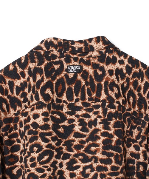 CONVERSE STARS（コンバーススターズ）の「レオパードオープンカラーシャツ（シャツ/ブラウス・メンズ・オレンジ/ブラック・MEDIUM/LARGE）」の12枚目の写真