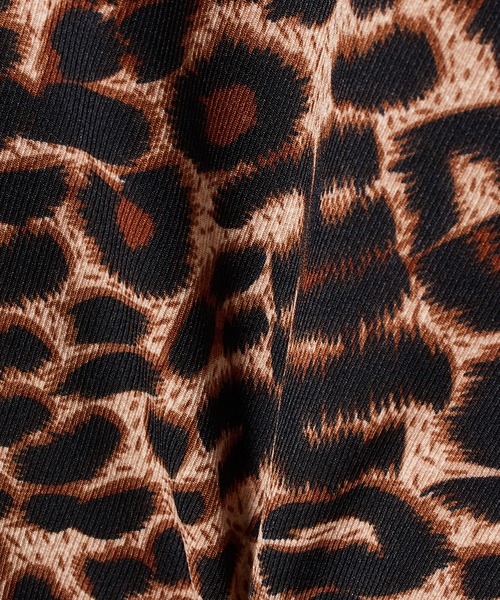 CONVERSE STARS（コンバーススターズ）の「レオパードオープンカラーシャツ（シャツ/ブラウス・メンズ・オレンジ/ブラック・MEDIUM/LARGE）」の5枚目の写真