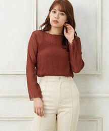 シアープリーツキャミSET長袖