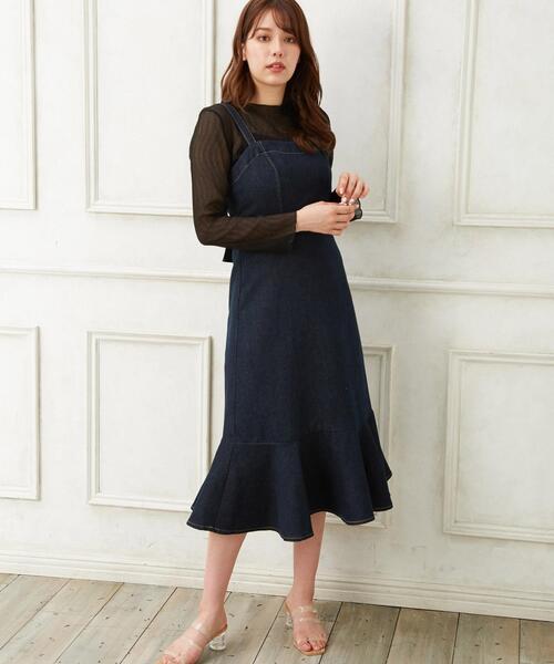 Allamanda(アラマンダ)の「シアープリーツキャミSET長袖(Tシャツ/カットソー・レディース・ブラック/ブラウン/アイボリー/ブルーグレー/ピンクベージュ・M)」の7枚目の写真