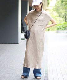 SLOBE IENA | ピースダイワイドリブワンピース【手洗い可能】◆(ワンピース)