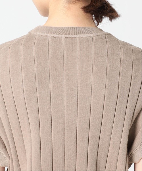 SLOBE IENA（スローブイエナ）の「ピースダイワイドリブワンピース【手洗い可能】◆（ワンピース・レディース・ベージュ/ホワイト/グレー・FREE）」の11枚目の写真