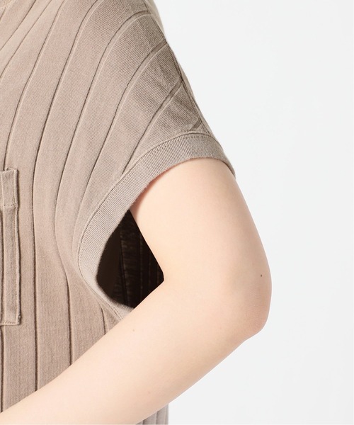 SLOBE IENA（スローブイエナ）の「ピースダイワイドリブワンピース【手洗い可能】◆（ワンピース・レディース・ベージュ/ホワイト/グレー・FREE）」の13枚目の写真