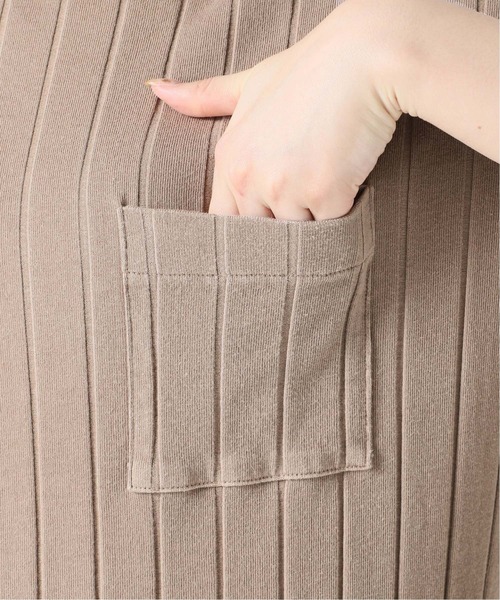 SLOBE IENA（スローブイエナ）の「ピースダイワイドリブワンピース【手洗い可能】◆（ワンピース・レディース・ベージュ/ホワイト/グレー・FREE）」の15枚目の写真