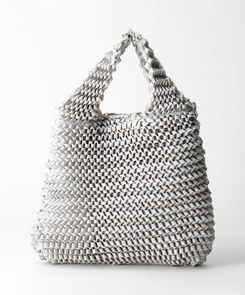 BEAUTY&YOUTH UNITED ARROWS（ビューティーアンドユースユナイテッドアローズ）の「BY リボンテープトライアングルバッグ ◆（ハンドバッグ・レディース・ライトグレー/ケリー・FREE）」の7枚目の写真