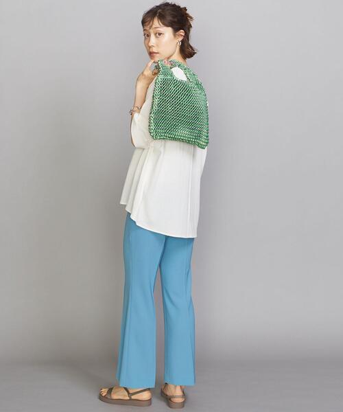 BEAUTY&YOUTH UNITED ARROWS（ビューティーアンドユースユナイテッドアローズ）の「BY リボンテープトライアングルバッグ ◆（ハンドバッグ・レディース・ライトグレー/ケリー・FREE）」の13枚目の写真