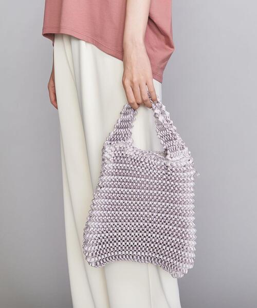 BEAUTY&YOUTH UNITED ARROWS（ビューティーアンドユースユナイテッドアローズ）の「BY リボンテープトライアングルバッグ ◆（ハンドバッグ・レディース・ライトグレー/ケリー・FREE）」の14枚目の写真