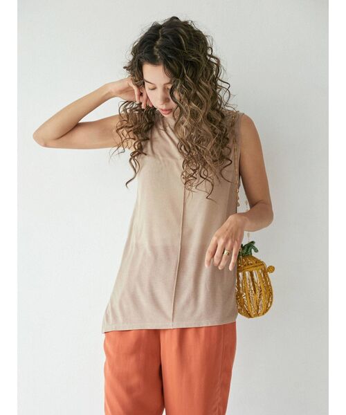 Ungrid（アングリッド）の「アシメヘムタンクトップ（タンクトップ・レディース・オフホワイト/ブルー/モカ・FREE）」の2枚目の写真