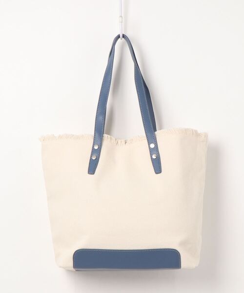 KOBE LETTUCE（コウベレタス）の「フリンジキャンバストートバッグ（トートバッグ・レディース・ブルー系その他/ブラック/ベージュ・FREE）」の14枚目の写真