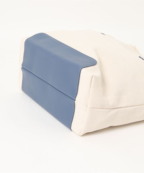 KOBE LETTUCE（コウベレタス）の「フリンジキャンバストートバッグ（トートバッグ・レディース・ブルー系その他/ブラック/ベージュ・FREE）」の11枚目の写真