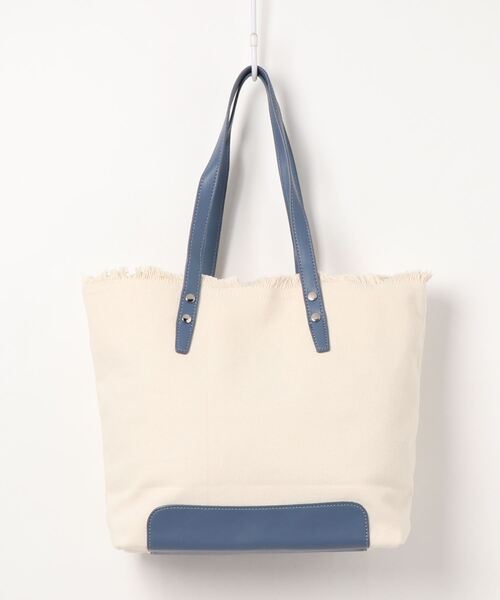 KOBE LETTUCE（コウベレタス）の「フリンジキャンバストートバッグ（トートバッグ・レディース・ブルー系その他/ブラック/ベージュ・FREE）」の9枚目の写真
