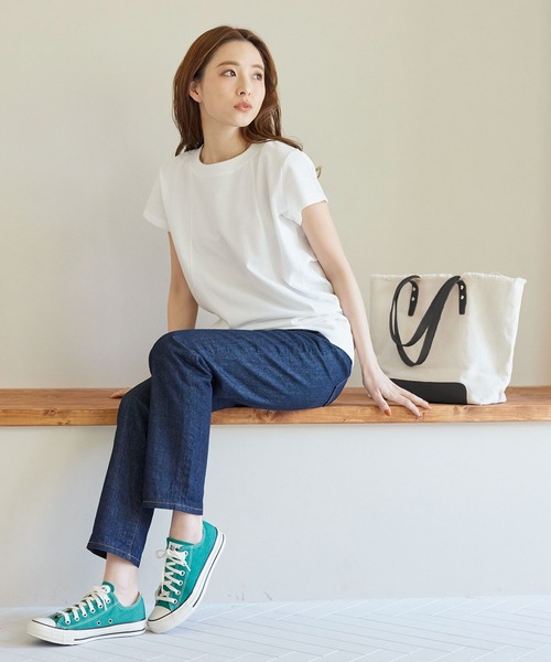 KOBE LETTUCE（コウベレタス）の「フリンジキャンバストートバッグ（トートバッグ・レディース・ブルー系その他/ブラック/ベージュ・FREE）」の4枚目の写真