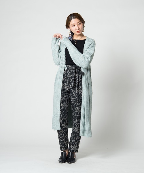 LAYMEE（レイミー）の「Vinca knit coat / ヴィンカニットコート（その他アウター・レディース・アイボリー/グレー/ミント・FREE）」の3枚目の写真