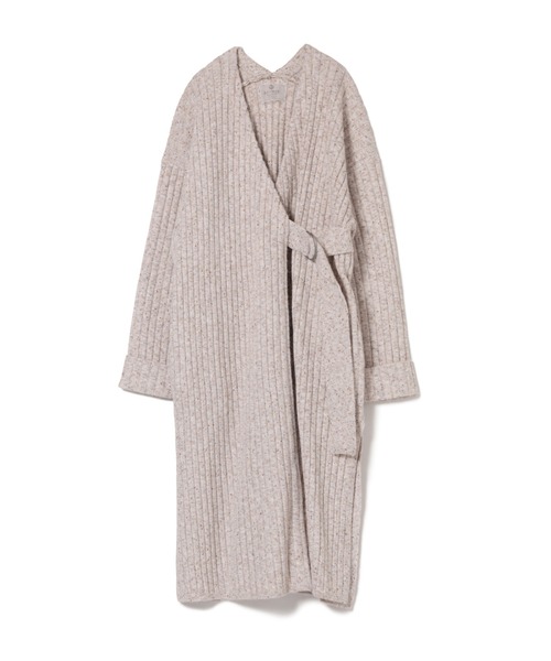 LAYMEE（レイミー）の「Vinca knit coat / ヴィンカニットコート（その他アウター・レディース・アイボリー/グレー/ミント・FREE）」の5枚目の写真