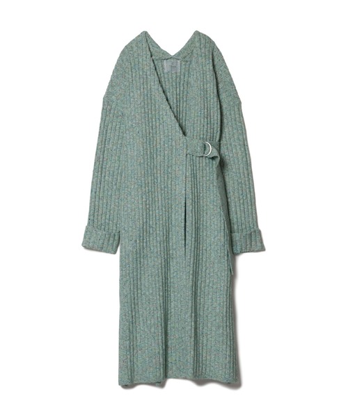 LAYMEE（レイミー）の「Vinca knit coat / ヴィンカニットコート（その他アウター・レディース・アイボリー/グレー/ミント・FREE）」の6枚目の写真
