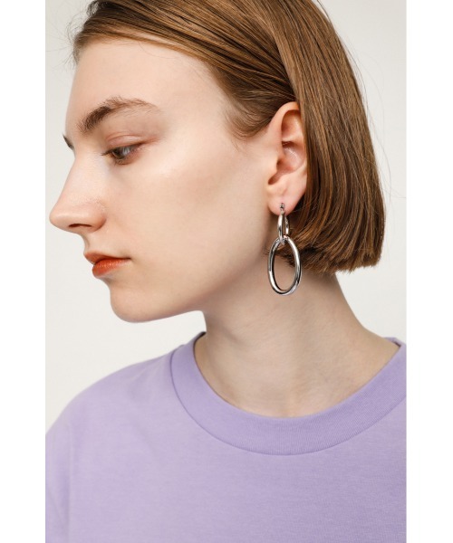 SLY（スライ）の「ASYMMETRY CHARM P/EARRING（ピアス（両耳用）・レディース・ゴールド/シルバー・FREE）」の14枚目の写真