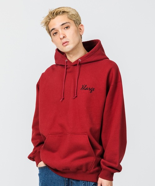 XLARGE(エクストララージ)の「EMBROIDERY FACE PULLOVER HOODED SWEAT(パーカー・メンズ・ブラウン/バーガンディー/ブルー・L/S/M/XL)」の4枚目の写真