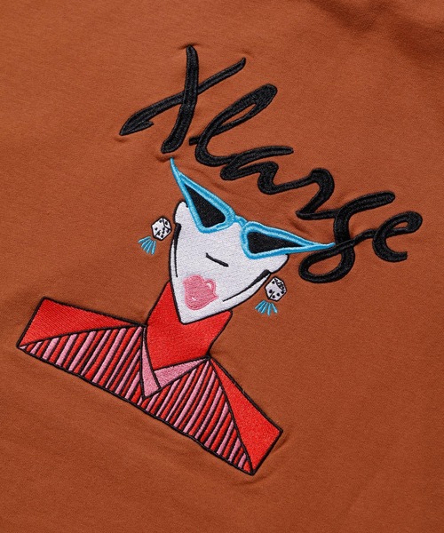 XLARGE(エクストララージ)の「EMBROIDERY FACE PULLOVER HOODED SWEAT(パーカー・メンズ・ブラウン/バーガンディー/ブルー・L/S/M/XL)」の10枚目の写真