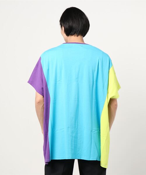 ALDIES(アールディーズ)の「Nobori Wide Big T / ノボリワイドビッグT(Tシャツ/カットソー・メンズ・ブラック/ターコイズブルー/ブルー/ブラック×ホワイト/ラスタ・FREE)」の6枚目の写真