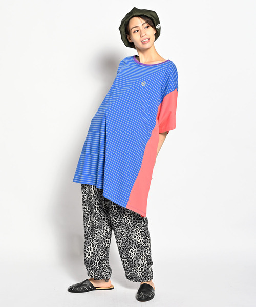 ALDIES(アールディーズ)の「Nobori Wide Big T / ノボリワイドビッグT(Tシャツ/カットソー・メンズ・ブラック/ターコイズブルー/ブルー/ブラック×ホワイト/ラスタ・FREE)」の17枚目の写真