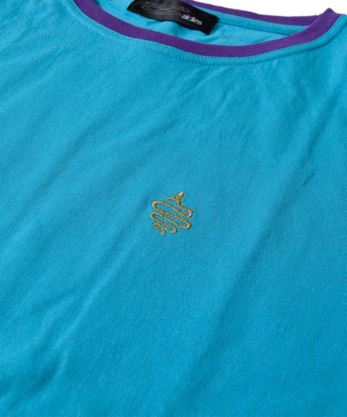 ALDIES(アールディーズ)の「Nobori Wide Big T / ノボリワイドビッグT(Tシャツ/カットソー・メンズ・ブラック/ターコイズブルー/ブルー/ブラック×ホワイト/ラスタ・FREE)」の13枚目の写真