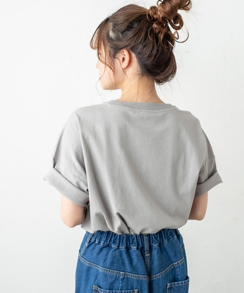 PUAL CE CIN(ピュアルセシン)の「フォトプリントショート丈ショートスリーブTシャツ(Tシャツ/カットソー・レディース・ホワイト系1/ホワイト系2/ライトグレー/ベージュ・FREE)」の19枚目の写真
