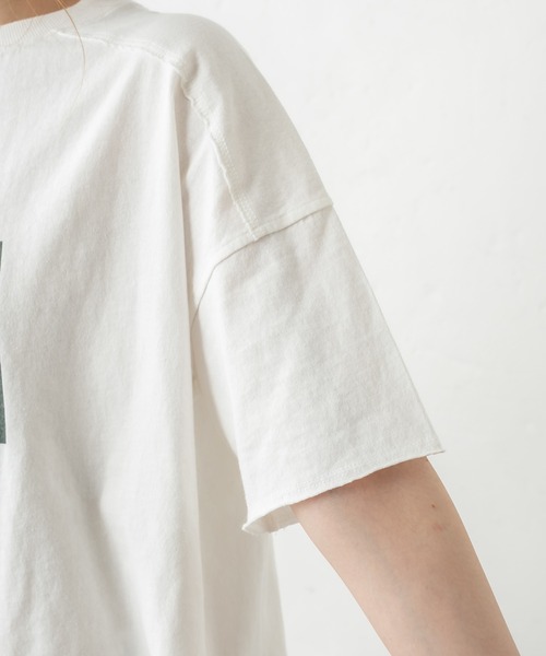 PUAL CE CIN(ピュアルセシン)の「フォトプリントショート丈ショートスリーブTシャツ(Tシャツ/カットソー・レディース・ホワイト系1/ホワイト系2/ライトグレー/ベージュ・FREE)」の22枚目の写真