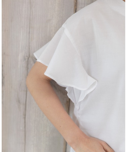 PREFERIR(プレフェリール)の「バタフライスリーブ ブラウス.(シャツ/ブラウス・レディース・レッド/ホワイト/ブラック/モカ・MEDIUM)」の22枚目の写真