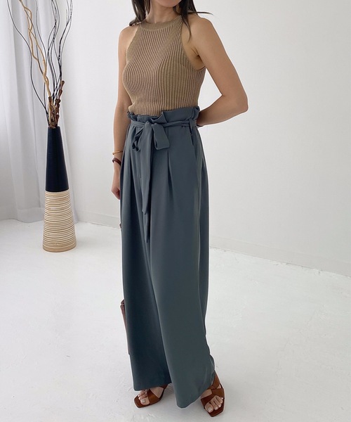 StyleSea(スタイルシー)の「コットンリブアメスリTOPS(タンクトップ・レディース・ブラック/ベージュ/ブラウン/オフホワイト/オリーブ・FREE)」の7枚目の写真