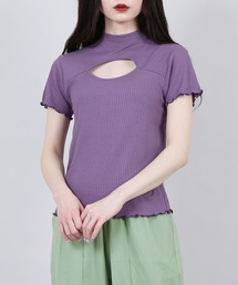 PUNYUS | カットアウトリブトップス(Tシャツ/カットソー)