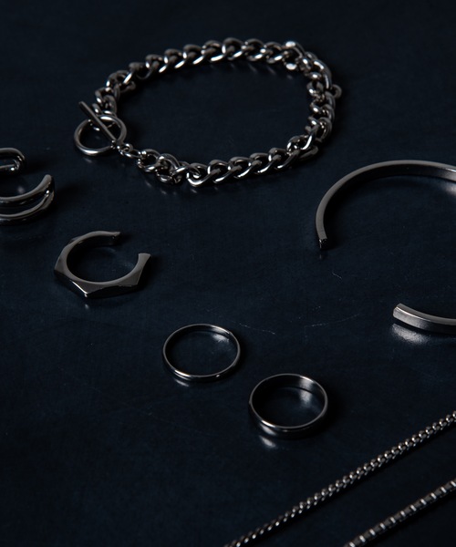 Genri（ゲンリ）の「Genri ゲンリ chain BRACELET_gri-B-001（ブレスレット・メンズ・ブラック/シルバー・FREE）」の3枚目の写真